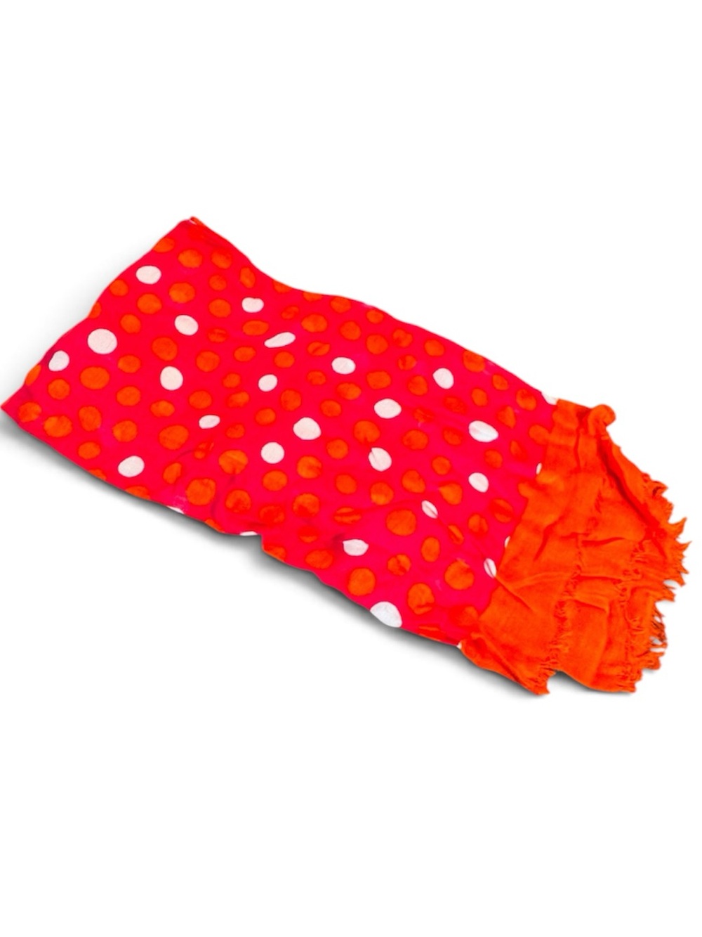 Vera Bradley Rayon Neck Scarf Orange White Pink